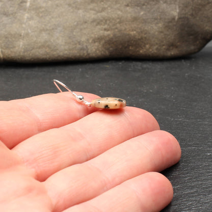 Scottish Isla Rose Pink Limestone Earrings - Handmade in Germany