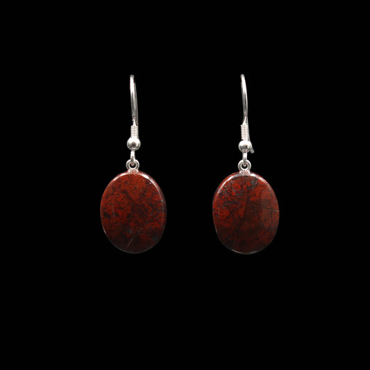 Scottish Jasper Earrings - Handmade