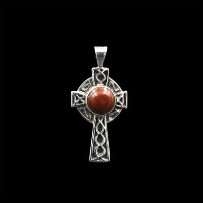 Schottischer Lewisian Gneis - Keltisches Kreuz Anhänger