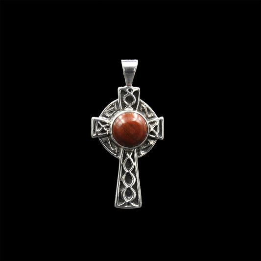 Schottischer Lewisian Gneis - Keltisches Kreuz Anhänger