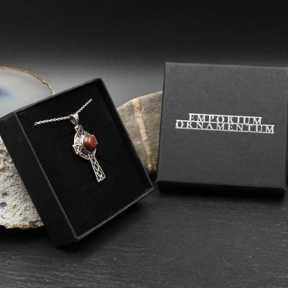 Schottischer Lewisian Gneis - Keltisches Kreuz Anhänger