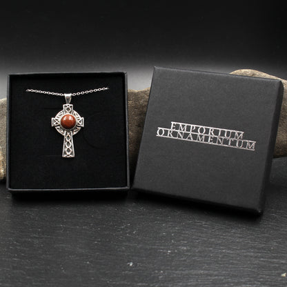 Schottischer Lewisian Gneis - Keltisches Kreuz Anhänger