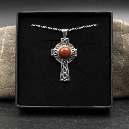 Schottischer Lewisian Gneis - Keltisches Kreuz Anhänger