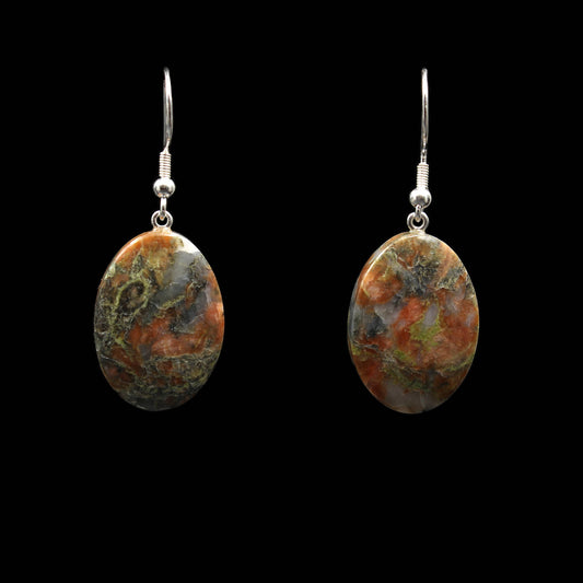 Scottish Lewisian Gneiss Earrings - Handmade