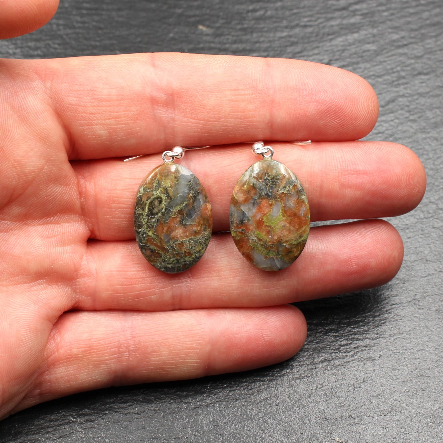 Scottish Lewisian Gneiss Earrings - Handmade