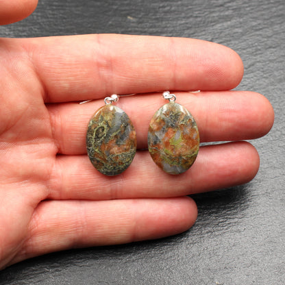 Scottish Lewisian Gneiss Earrings - Handmade