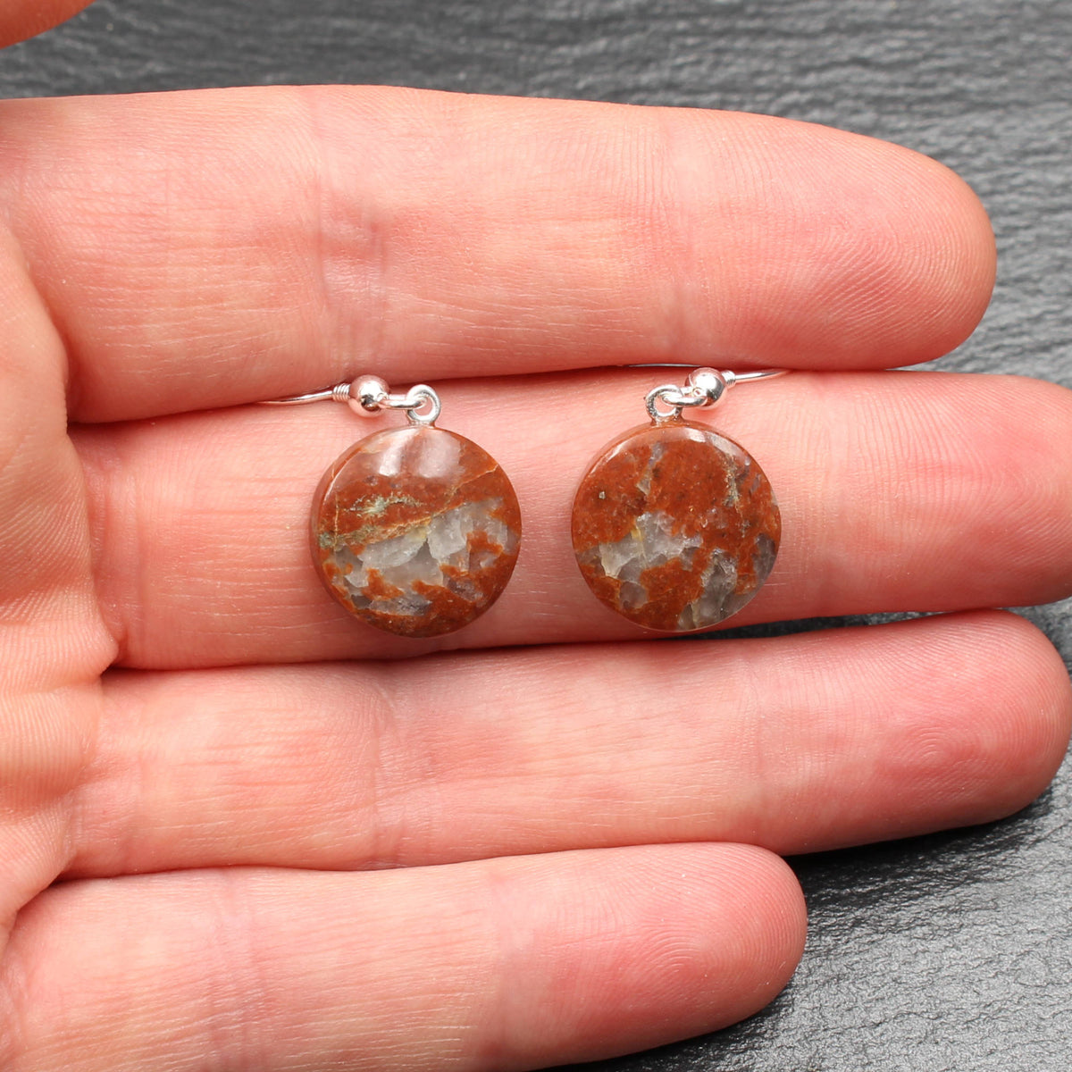 Scottish Lewisian Gneiss Earrings - Handmade