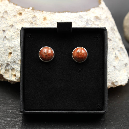 Schottischer Lewisian - Ohrstecker (8mm)