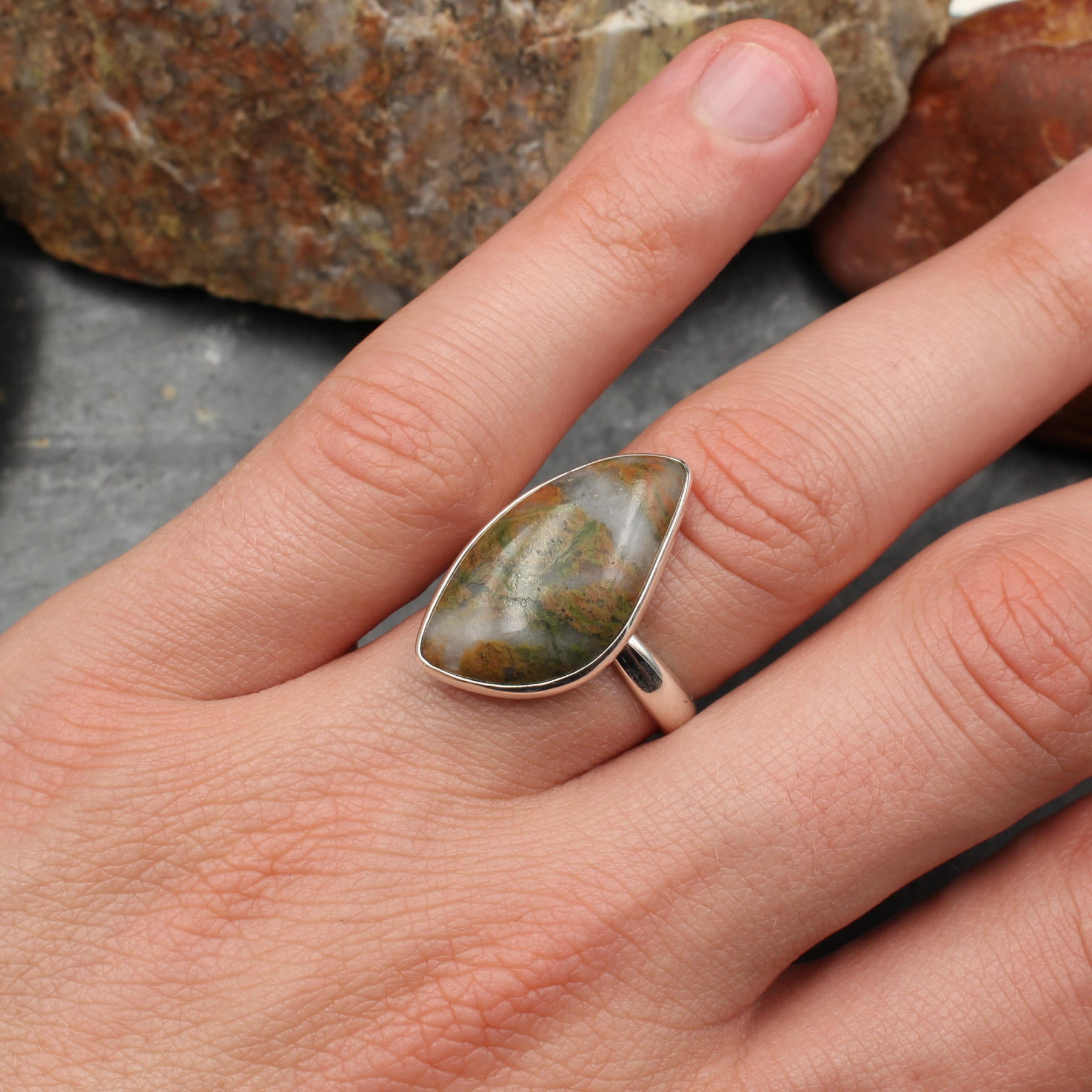 Schottischer Lewisian Ring - Silber - Unikat 2