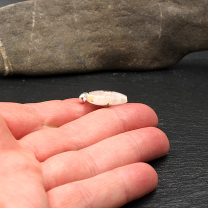 Schottischer Bergkristall / Quarz Anhänger - Handarbeit