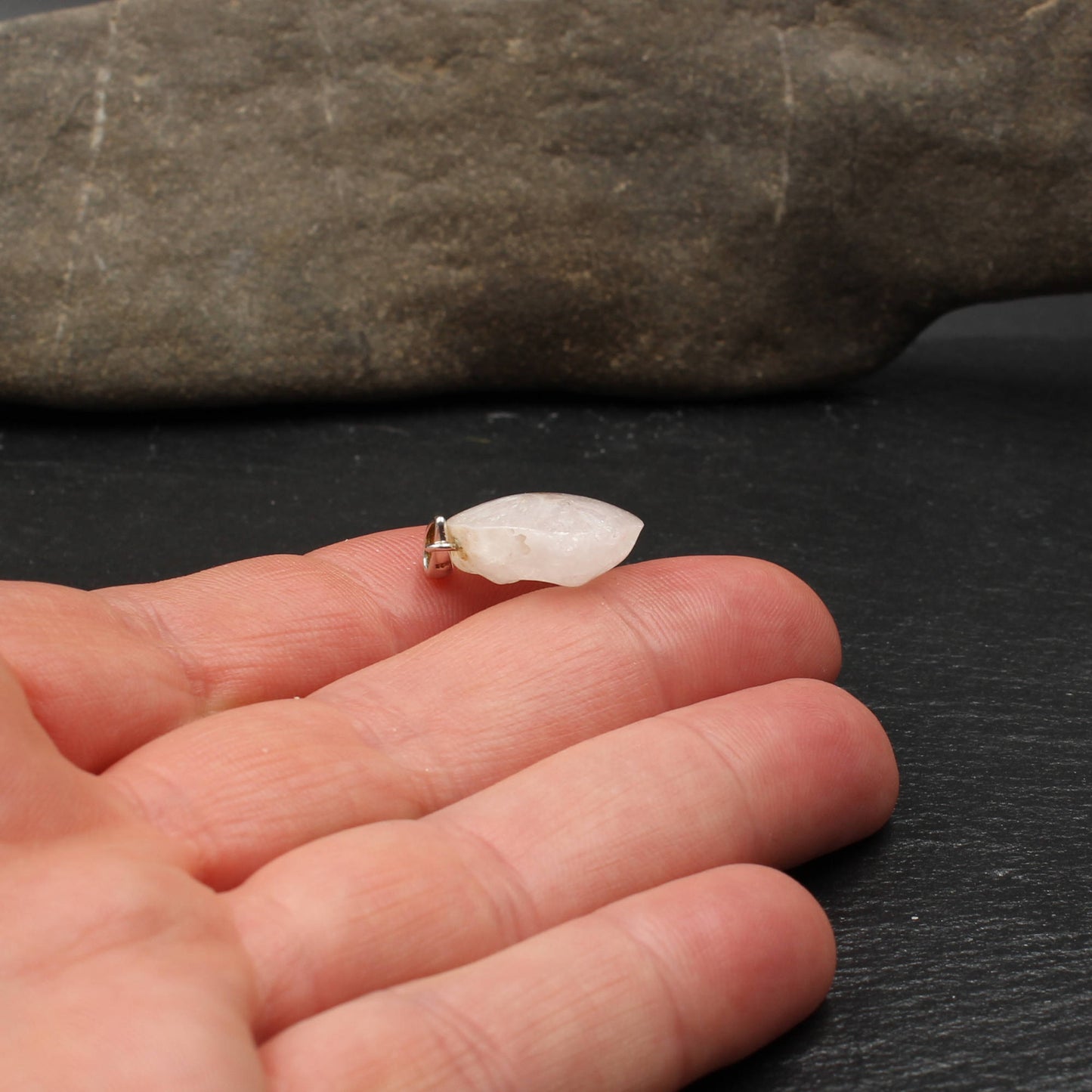 Scottish Rock Crystal / Quartz Pendant - Handmade | Partner Pendant
