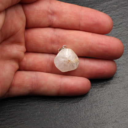 Scottish Rock Crystal / Quartz Pendant - Handmade | Partner Pendant