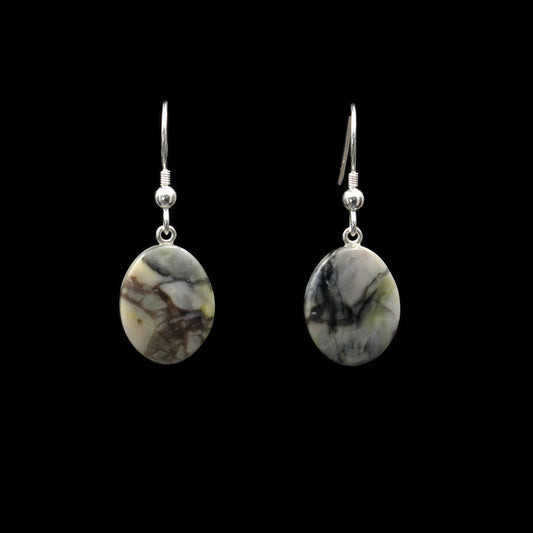 Scottish Skye Marble Earrings - Handmade