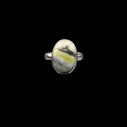 Schottischer Skye Marmor - Oval Ring (Verstellbar)