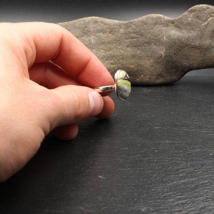 Schottischer Skye Marmor - Oval Ring (Verstellbar)