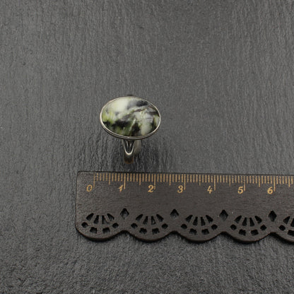 Schottischer Skye Marmor Silber Ring