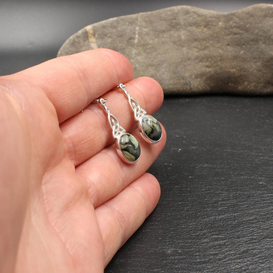 Skye Marmor - Keltischer Knoten Ohrringe