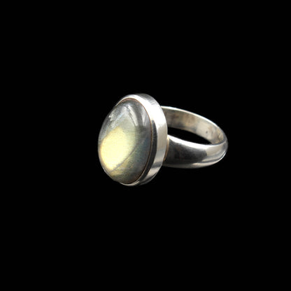 Labradorite Silver Ring - Oval (Adjustable)