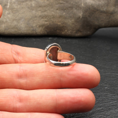 Labradorite Silver Ring - Oval (Adjustable)