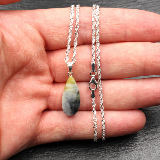 Scottish Skye Marble Pendant - Handmade