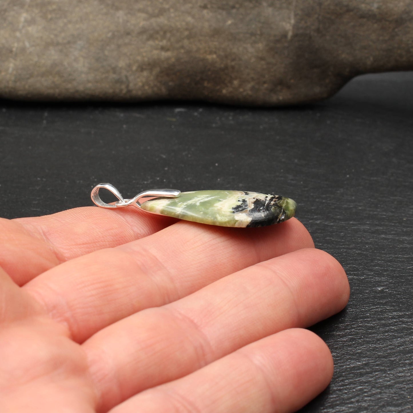 Scottish Skye Marble Pendant - Handmade