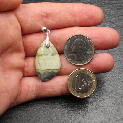 Scottish Skye Marble Pendant - Handmade