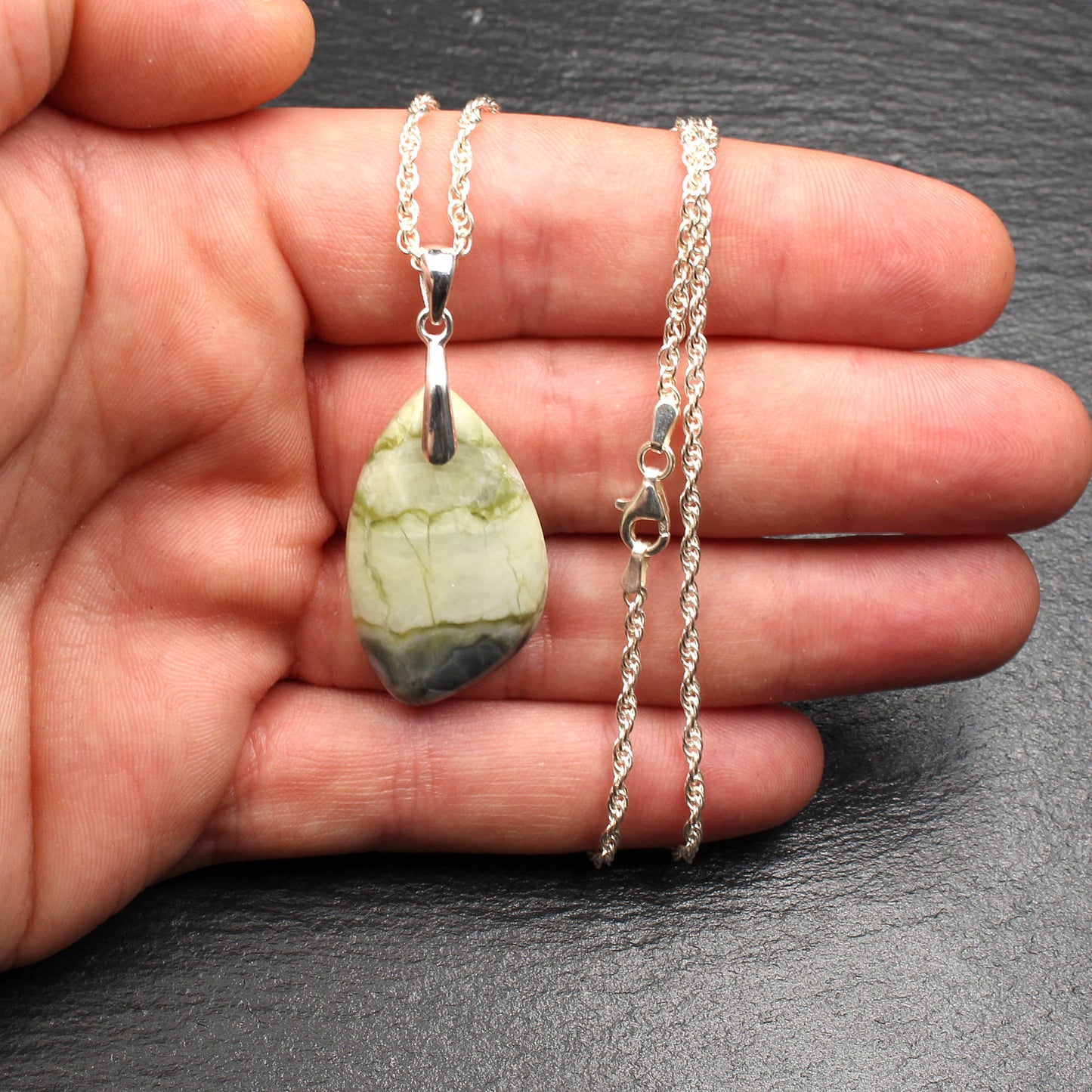 Scottish Skye Marble Pendant - Handmade