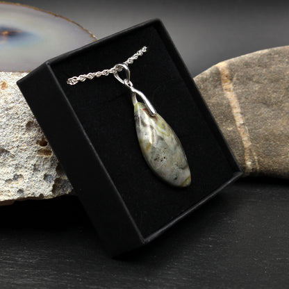 Scottish Skye Marble Pendant - Handmade