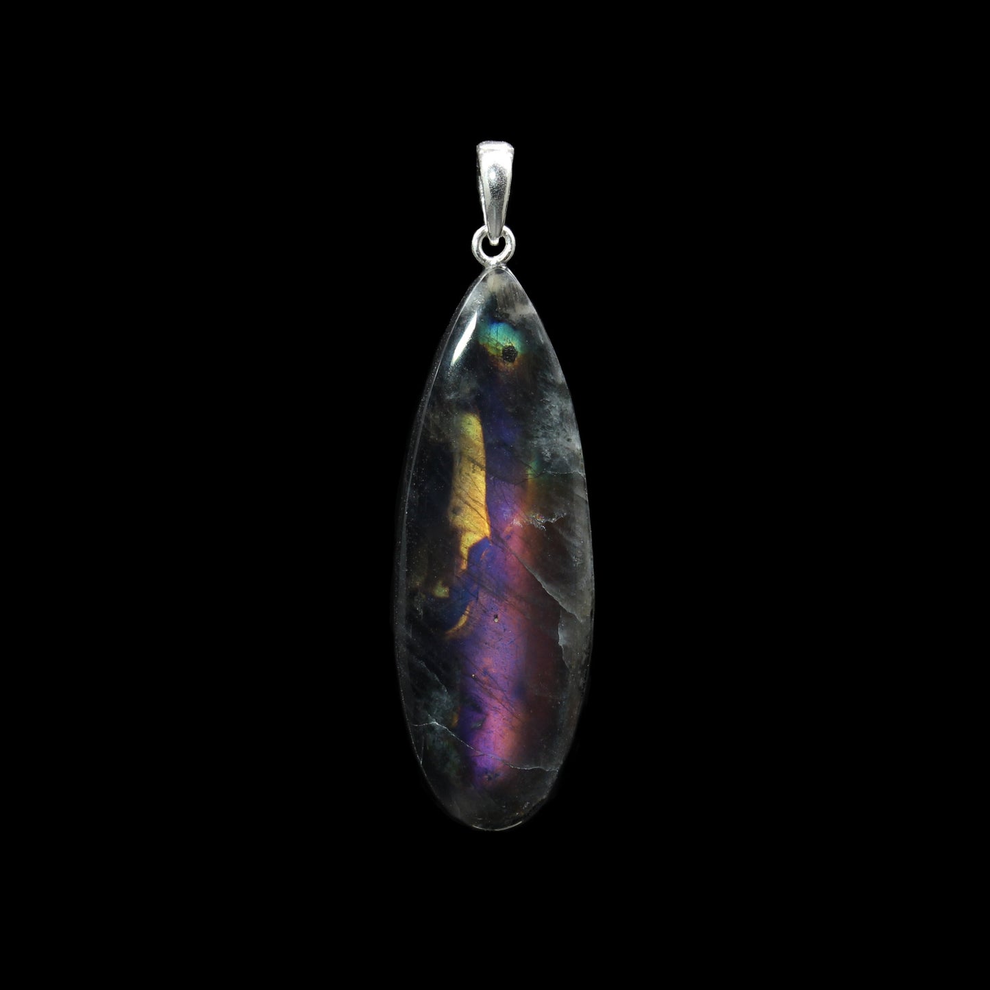Finnish Purple Spectrolite Pendant - Handmade in Germany