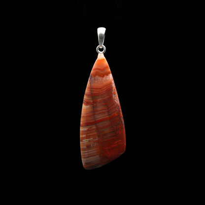 Schlottwitzer Achat Amethyst Anhänger - Handarbeit