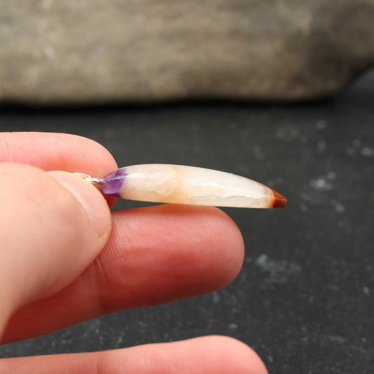 Achat Amethyst Anhänger - Handarbeit