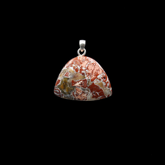 Achat / Jaspis Anhänger - Handarbeit