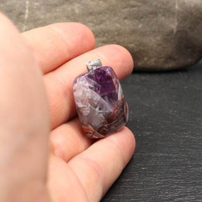 Schlottwitzer Amethyst Anhänger - Handarbeit