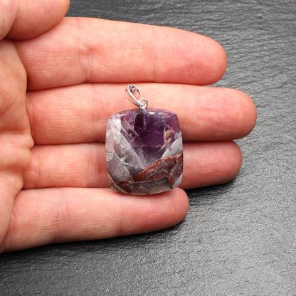 Schlottwitzer Amethyst Anhänger - Handarbeit
