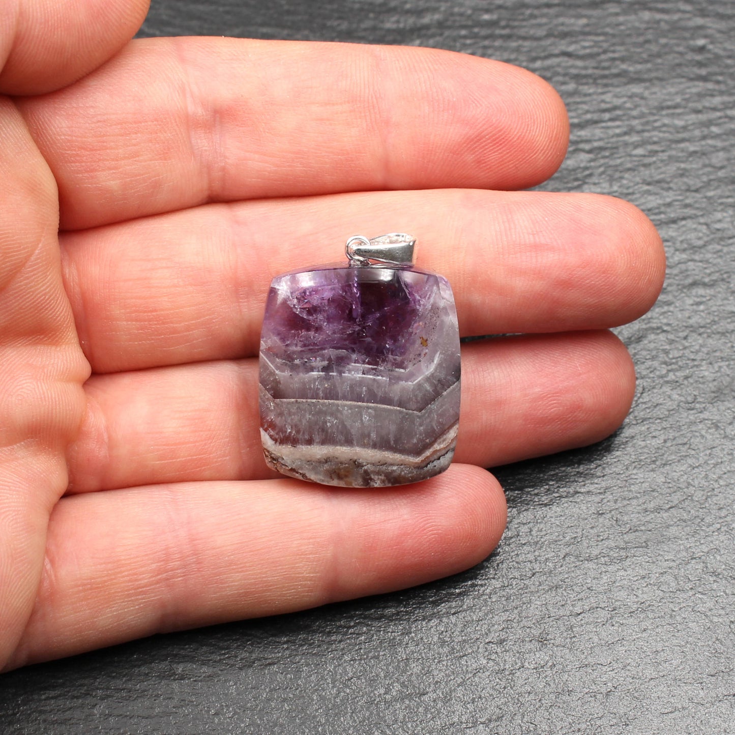 Schlottwitzer Amethyst Anhänger - Handarbeit