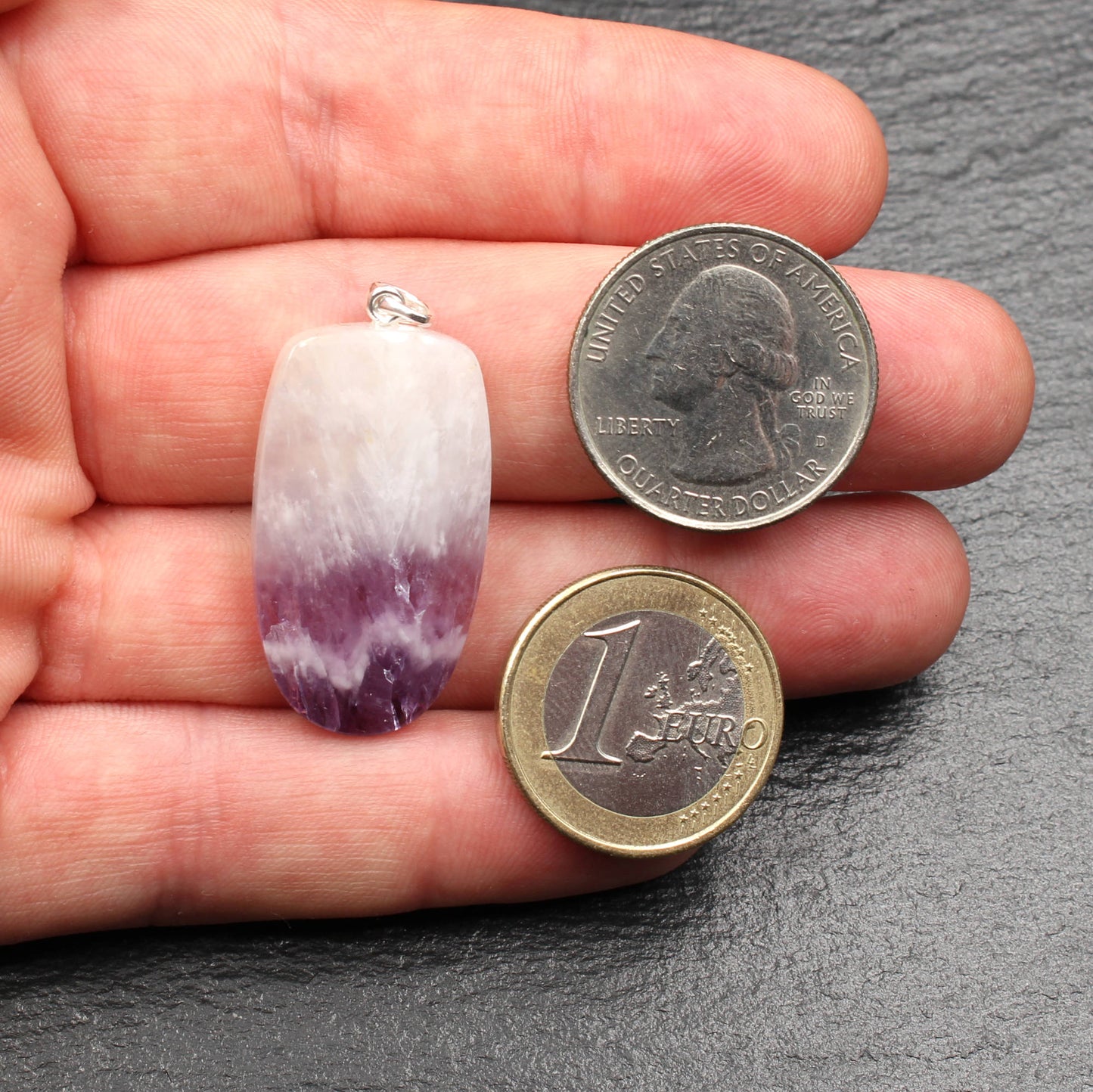 Schlottwitzer Amethyst Anhänger - Handarbeit