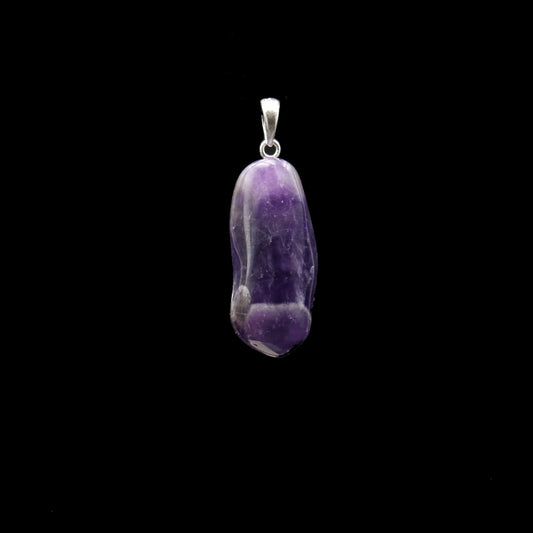 Chevron Amethyst Anhänger - Handarbeit