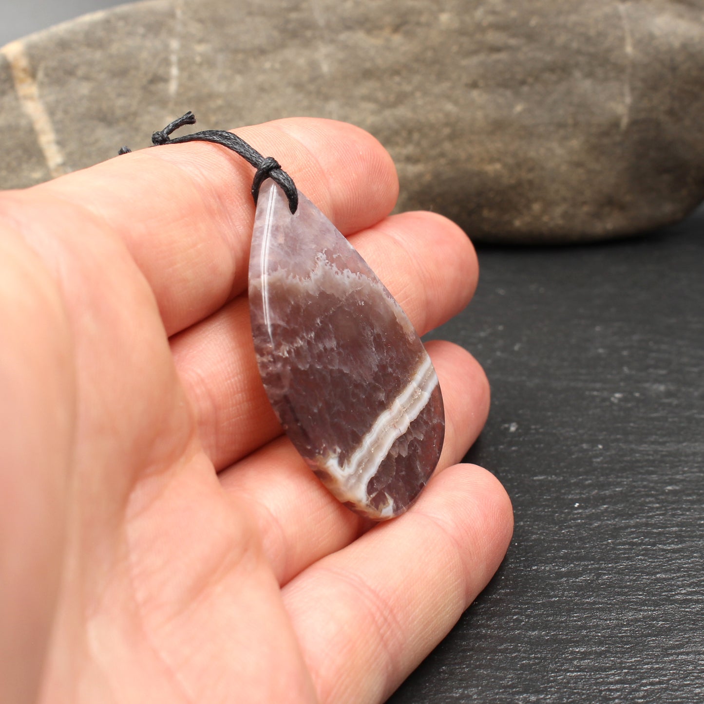 Amethyst Anhänger - Handarbeit aus Deutschland