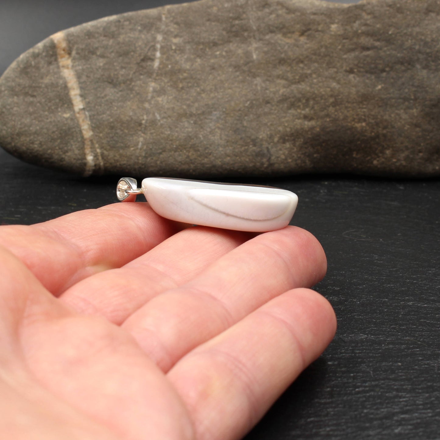 Botswana Agate Pendant - Handmade