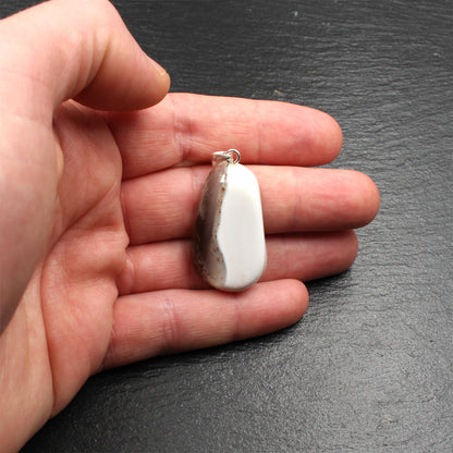 Botswana Agate Pendant - Handmade