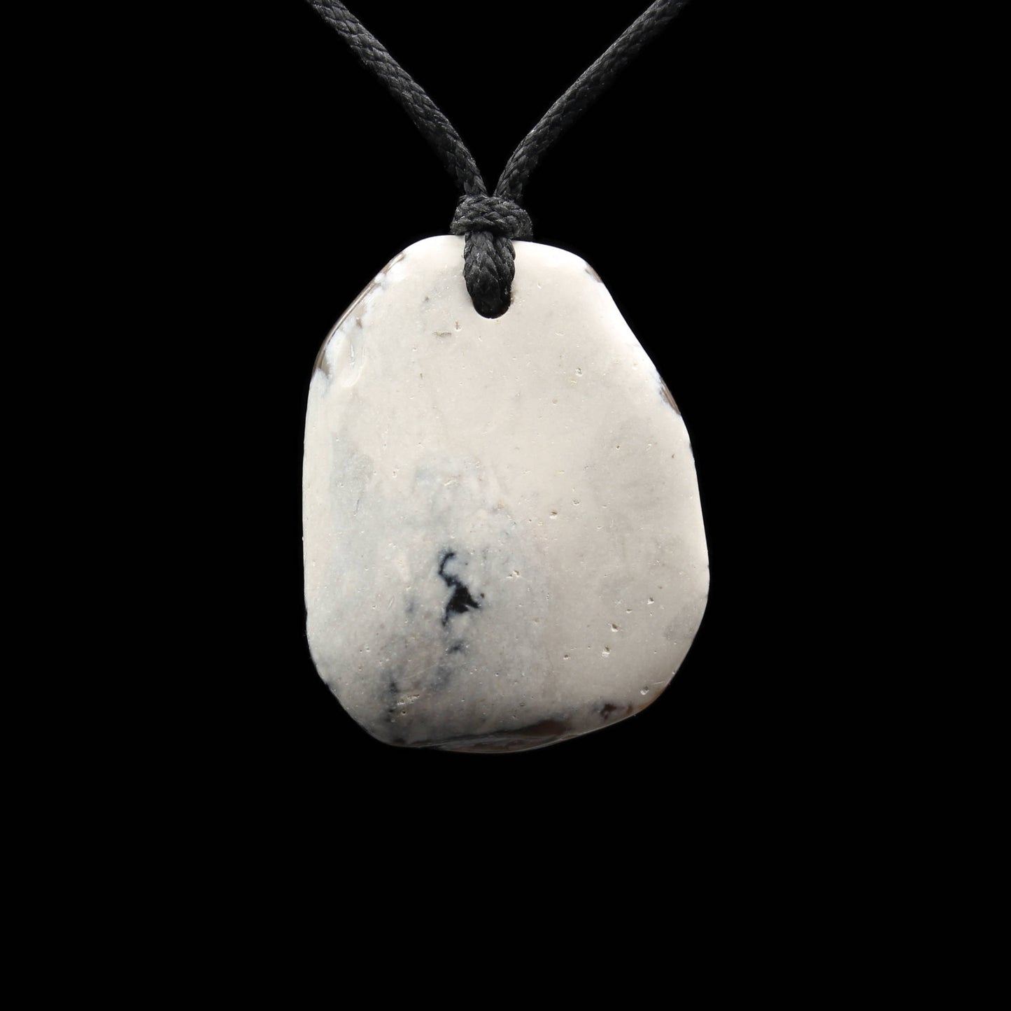 North Sea flint pendant - handmade