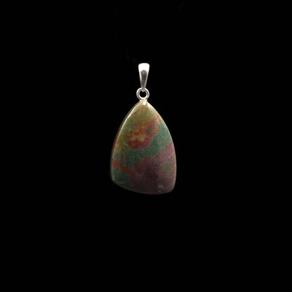 Heliotrope / Blood Jasper Pendant - Handmade in Germany
