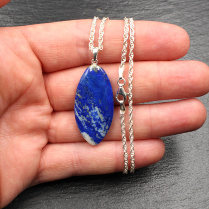 Lapis lazuli pendant - handmade
