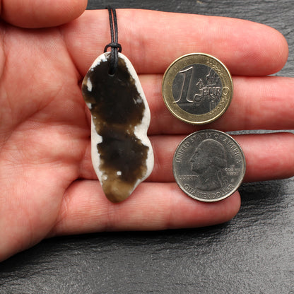 Nordsee Feuerstein Anhänger - Handarbeit