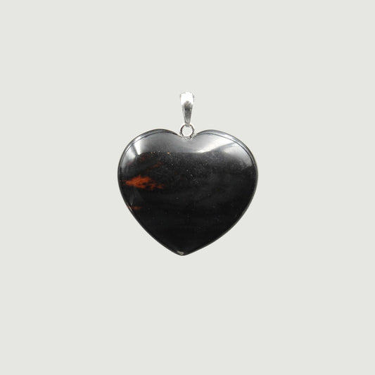 Mahagoni Obsidian Herzanhänger