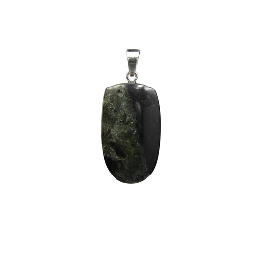 Handgemachter Olivin-Basalt Anhänger