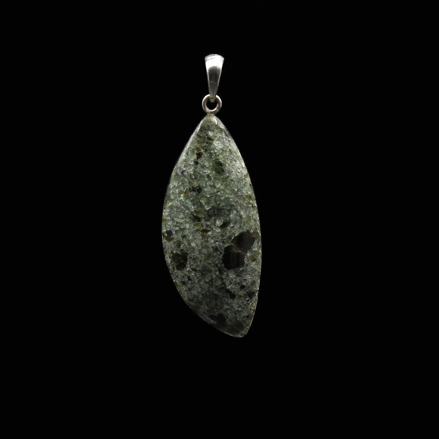 German Olivine Basalt Pendant - Handmade