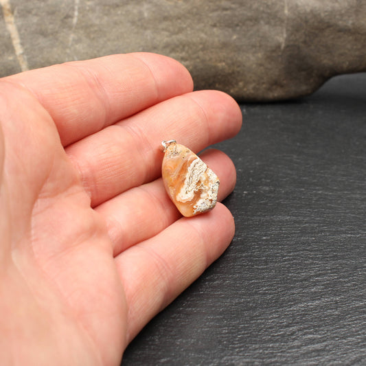 Rhein Achat Anhänger - Handarbeit