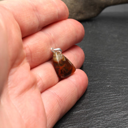 Rhine Agate Pendant - Handmade