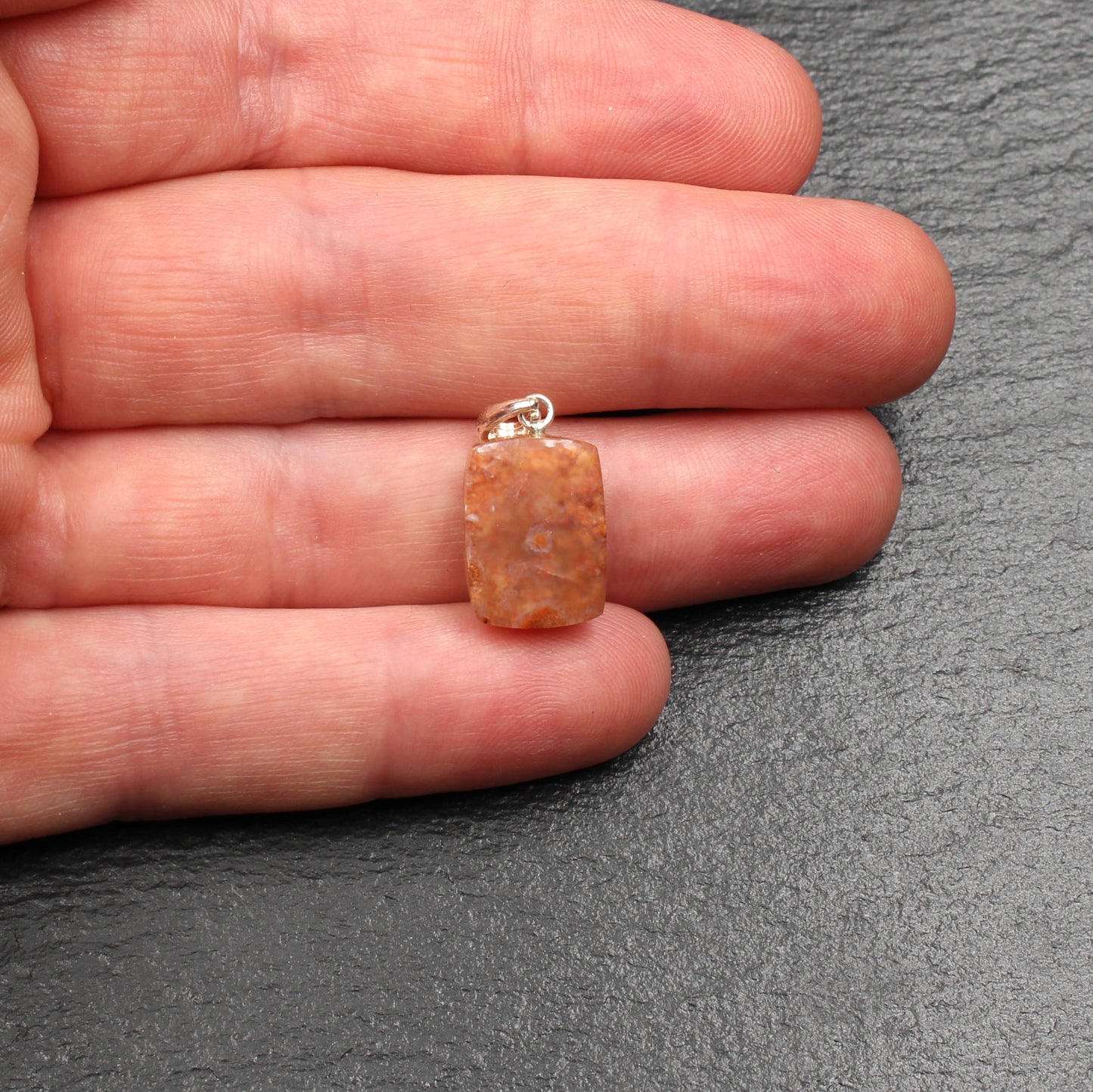 Rhine Agate Pendant - Handmade